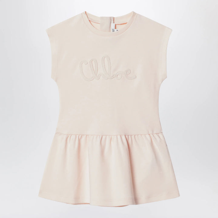 Chloé - Light pink dress with logo embroidery Brand Apparel &amp; Accessories 12