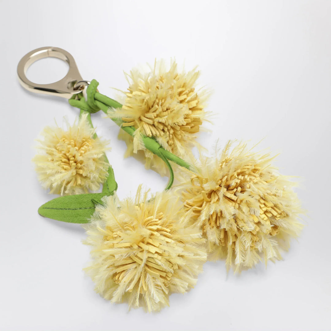 Christian Louboutin - Leather bag charm in the shape of a mimosa Brand Apparel &amp; Accessories U