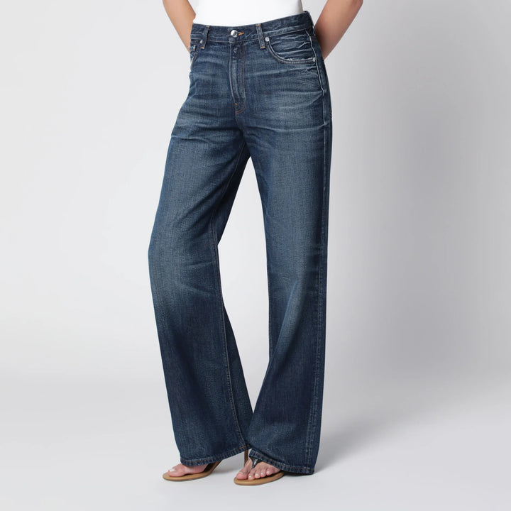 HAIKURE - Haikure Korea jeans in washed dark blue denim Brand Apparel &amp; Accessories > Clothing > Pants