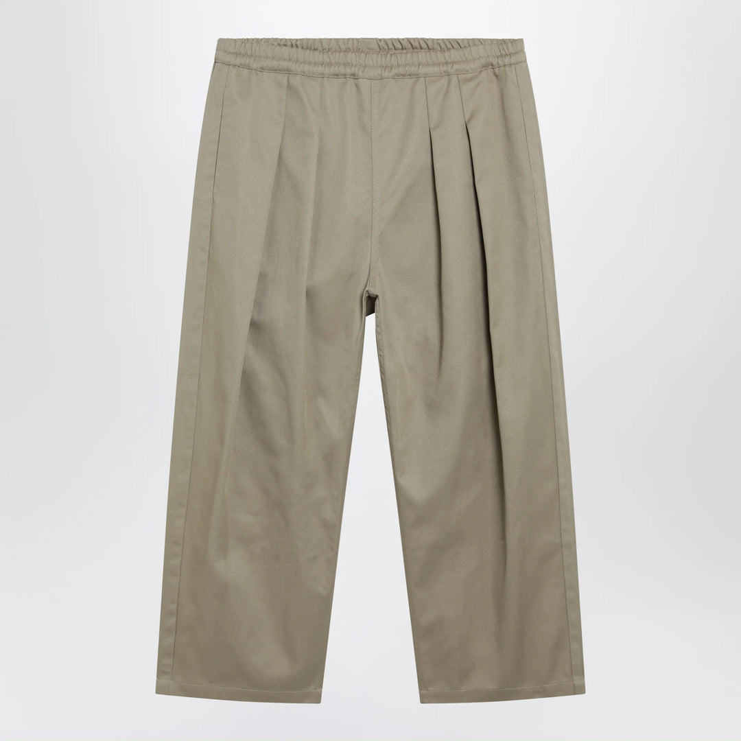 Maison Margiela - Low-crotch cotton gabardine trousers in beige Brand Apparel & Accessories > Clothing > Pants 46 IT