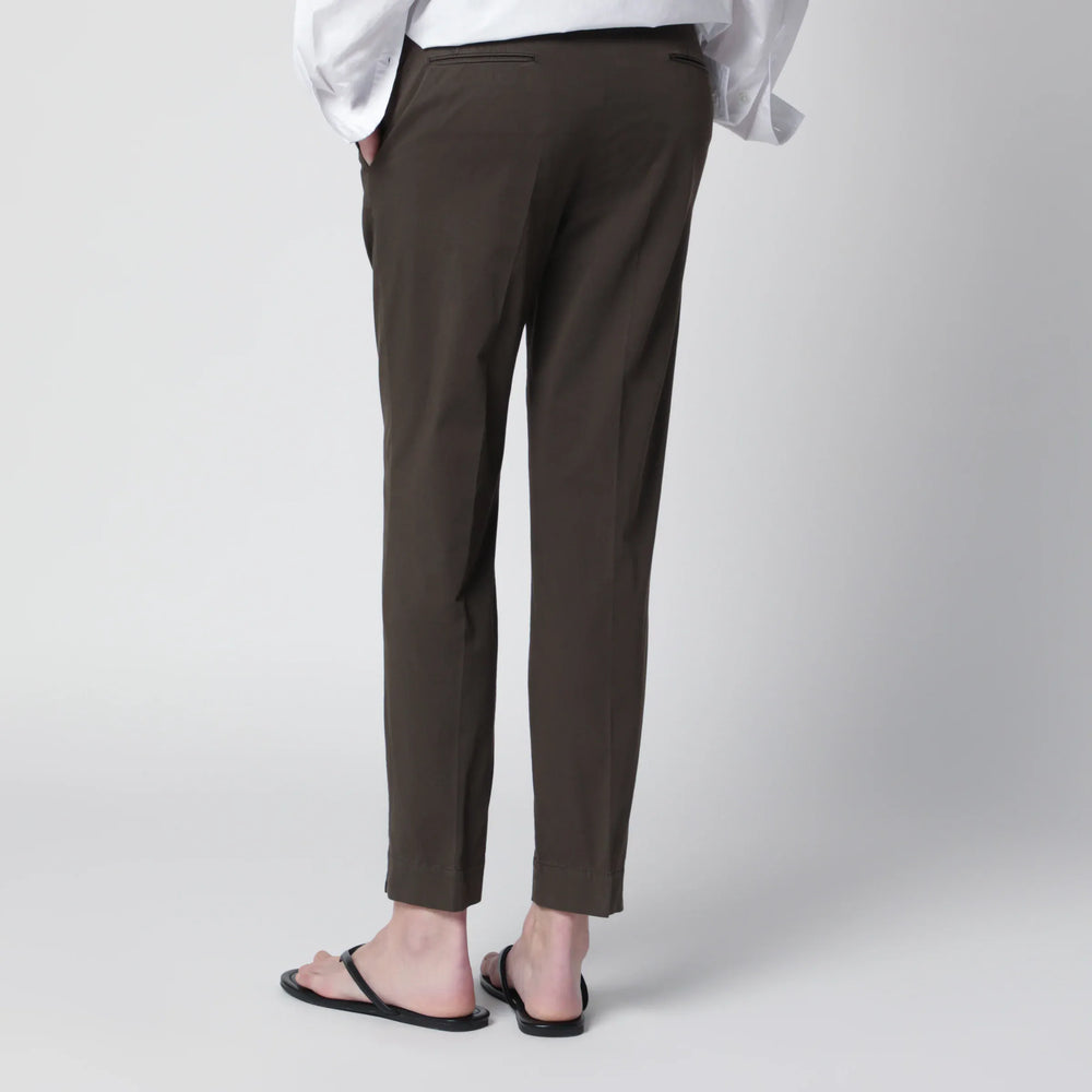 PT Torino - Brown cotton trousers Brand Apparel & Accessories > Clothing > Pants