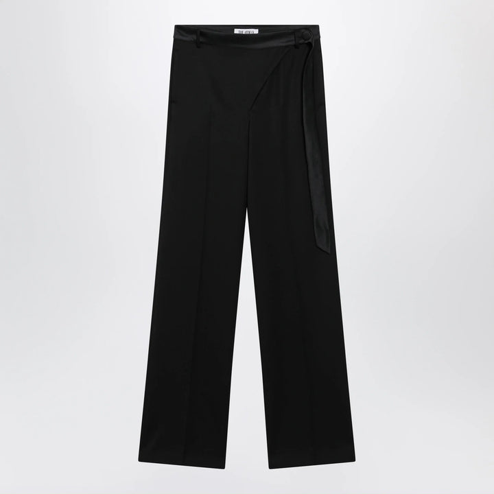 The Attico - Black virgin wool tuxedo trousers Brand Apparel &amp; Accessories > Clothing > Pants 40  IT