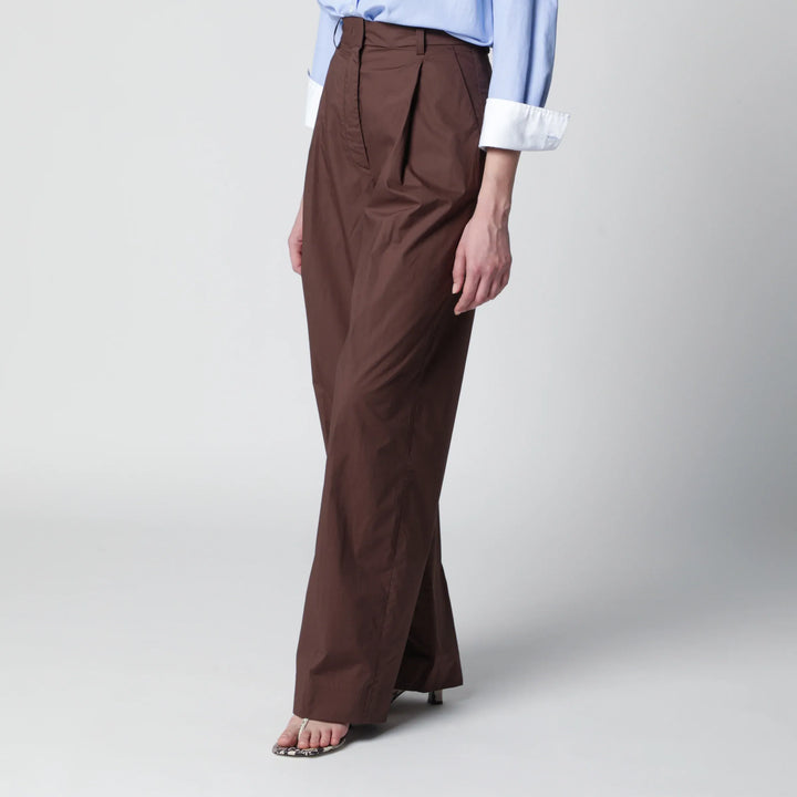 TheLatest - Brown cotton trousers Brand Apparel &amp; Accessories > Clothing > Pants
