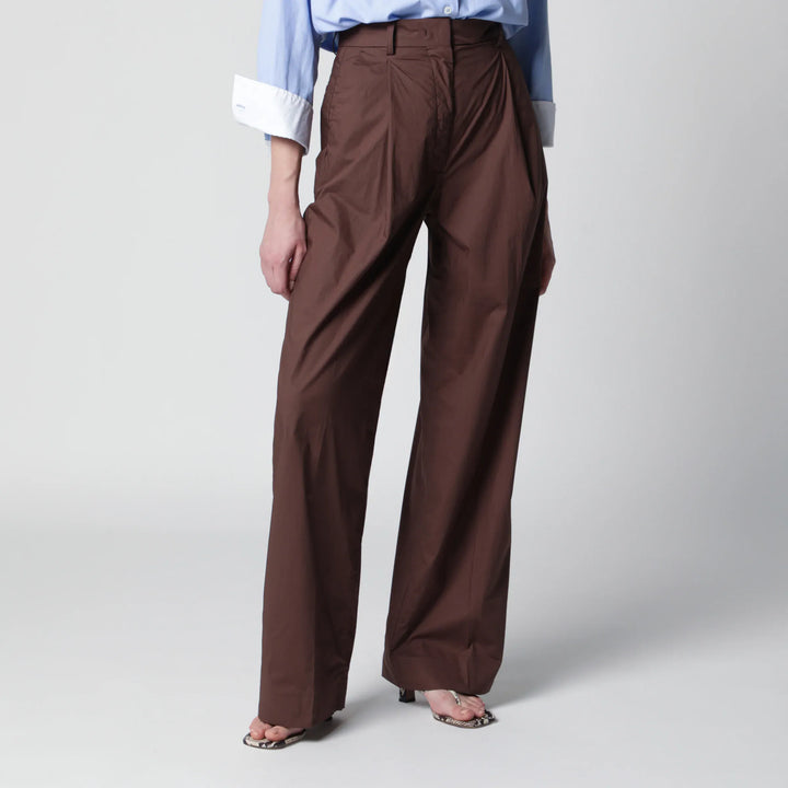 TheLatest - Brown cotton trousers Brand Apparel &amp; Accessories > Clothing > Pants 38  IT
