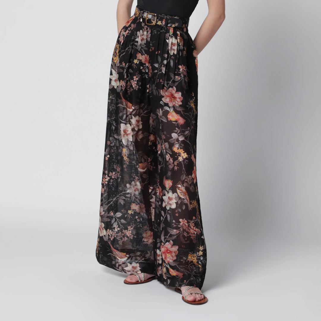 ZIMMERMANN - Black Carousel trousers Brand Apparel &amp; Accessories > Clothing > Pants 2