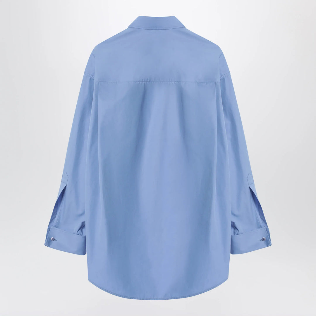 Balenciaga - Light blue cotton shirt Brand Apparel &amp; Accessories > Clothing > Shirts &amp; Tops 38  FR