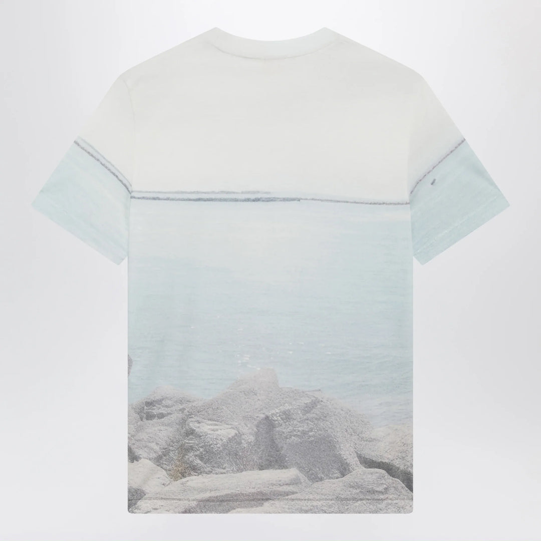 Chloé - Crewneck logo T-shirt in cotton jersey, Iconic Milk Brand Apparel &amp; Accessories > Clothing > Shirts &amp; Tops