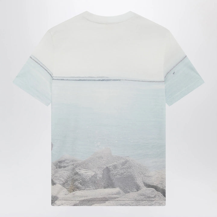Chloé - Crewneck logo T-shirt in cotton jersey, Iconic Milk Brand Apparel &amp; Accessories > Clothing > Shirts &amp; Tops