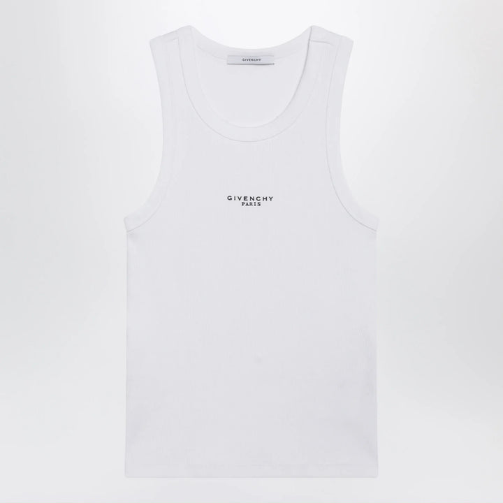 Givenchy - White slim-fit tank top with logo Brand Apparel &amp; Accessories > Clothing > Shirts &amp; Tops S