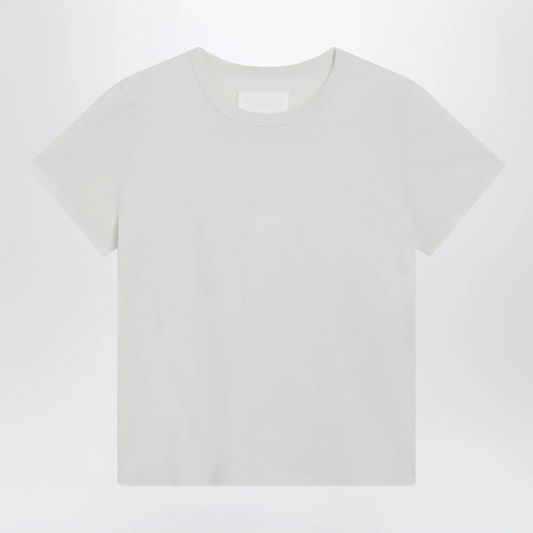 Maison Margiela - Cotton jersey short-sleeve crew-neck T-shirt in white Brand Apparel &amp; Accessories > Clothing > Shirts &amp; Tops