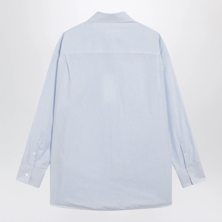 MM6 Maison Margiela - White/light blue striped cotton shirt Brand Apparel &amp; Accessories > Clothing > Shirts &amp; Tops 48 IT