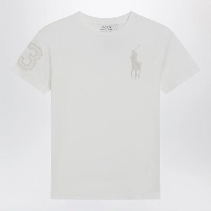 Polo Ralph Lauren - White T-shirt with embroidered logo Brand Apparel &amp; Accessories > Clothing > Shirts &amp; Tops XL