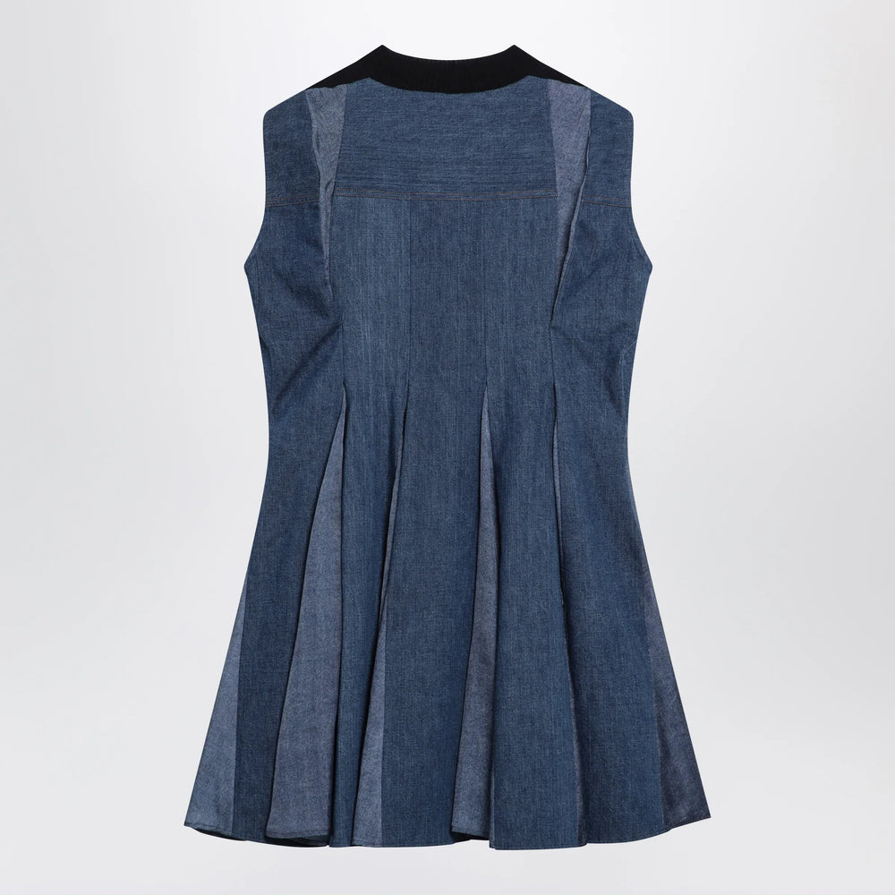 Sacai - Denim dress and knit top Brand Apparel & Accessories > Clothing > Shirts & Tops 3