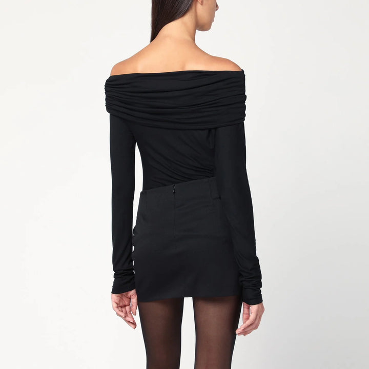 THE ANDAMANE - Black Zoe off-the-shoulder top Brand Apparel &amp; Accessories > Clothing > Shirts &amp; Tops 40  IT