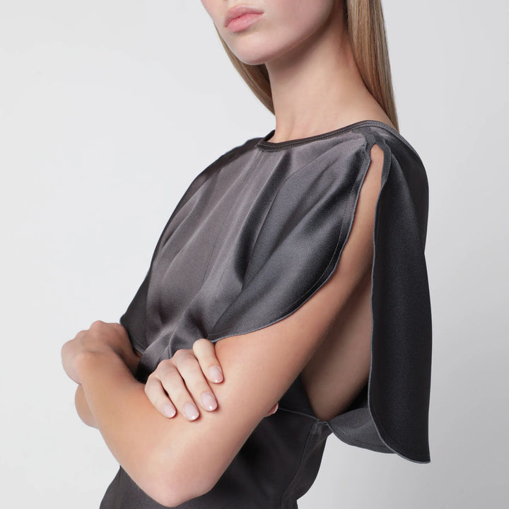 Victoria Beckham - Bela satin viscose top in Ore Brand Apparel &amp; Accessories > Clothing > Shirts &amp; Tops