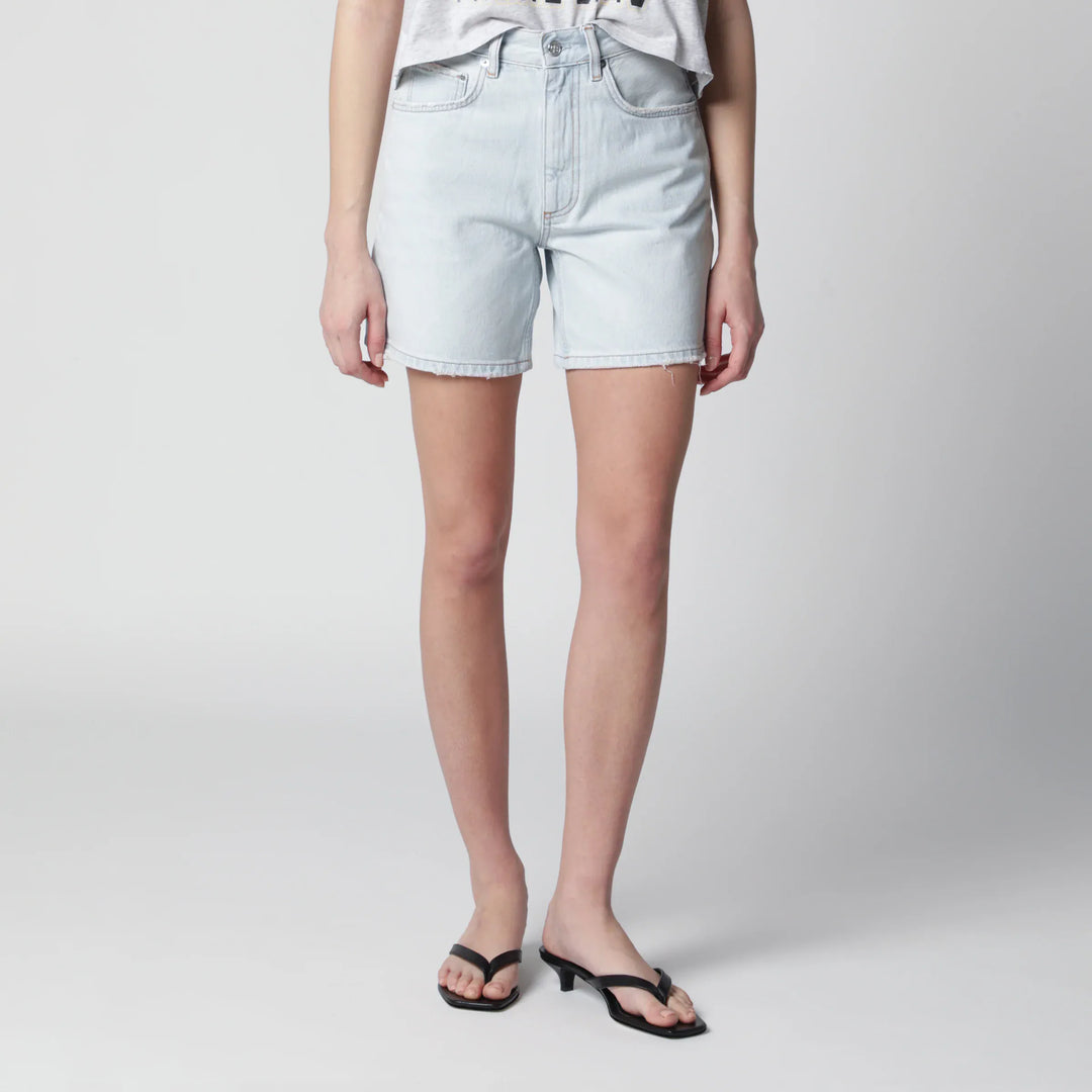 ANINE BING - Light blue denim shorts Brand Apparel & Accessories > Clothing > Shorts 25