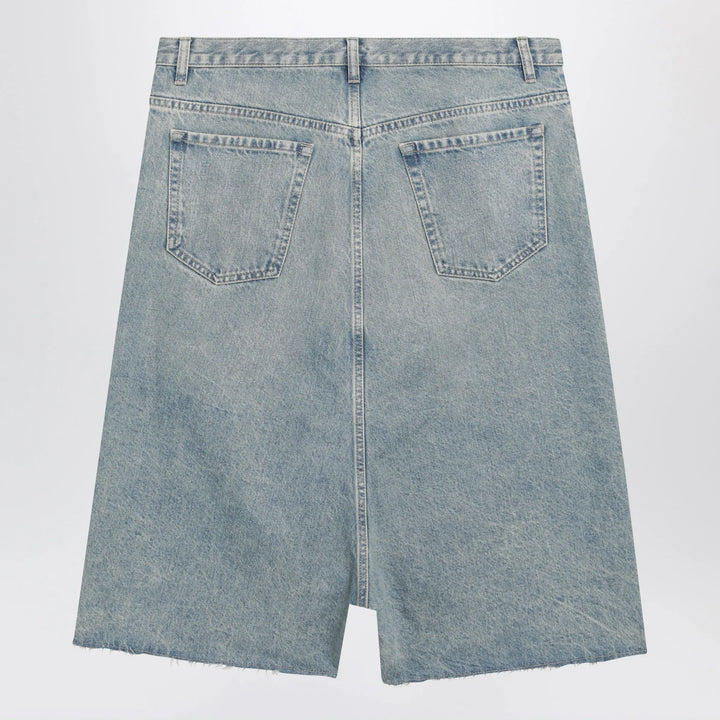Maison Margiela - Low-crotch denim bermuda shorts in ice blue Brand Apparel &amp; Accessories > Clothing > Shorts 31
