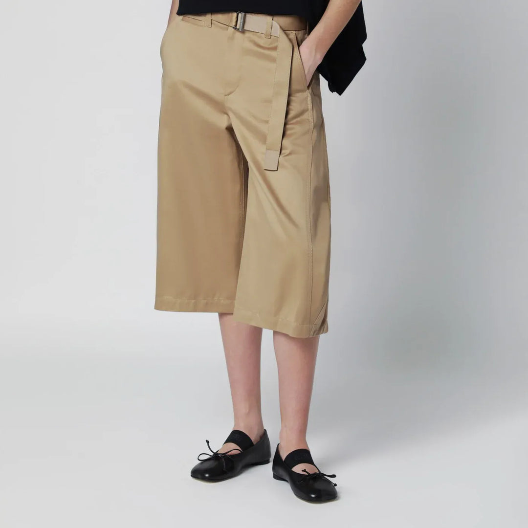 Sacai - Beige cotton chino bermuda shorts Brand Apparel &amp; Accessories > Clothing > Shorts 1