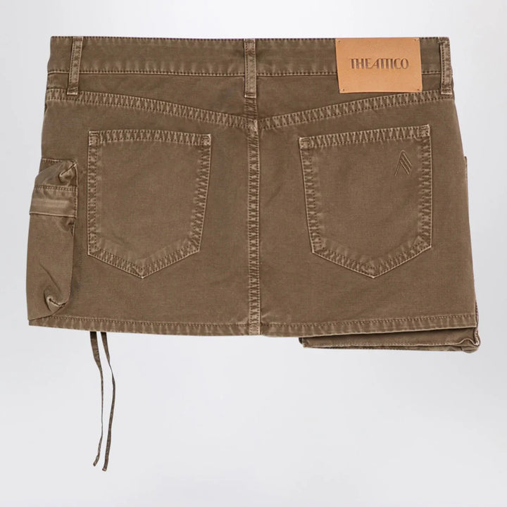 The Attico - Fay khaki cargo miniskirt Brand Apparel &amp; Accessories > Clothing > Skirts 27