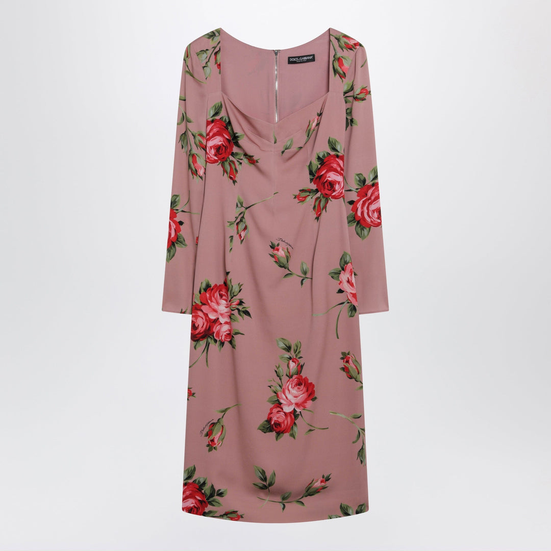 Apparel &amp; Accessories Dolce&amp;Gabbana - Bouquet rose print sheath dress Brand