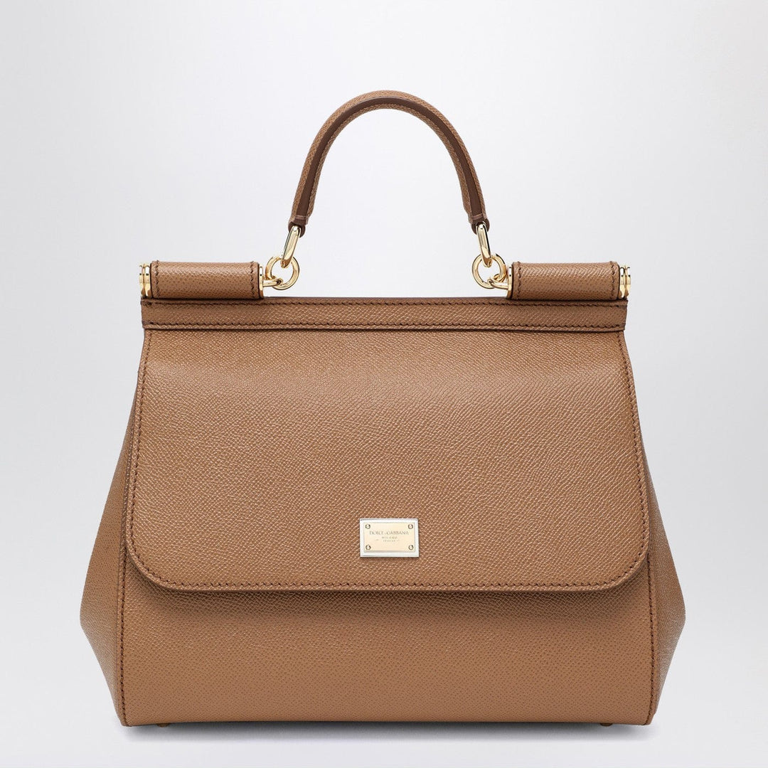 Apparel & Accessories TU Dolce&Gabbana - Large caramel Sicily Hand Bag Brand