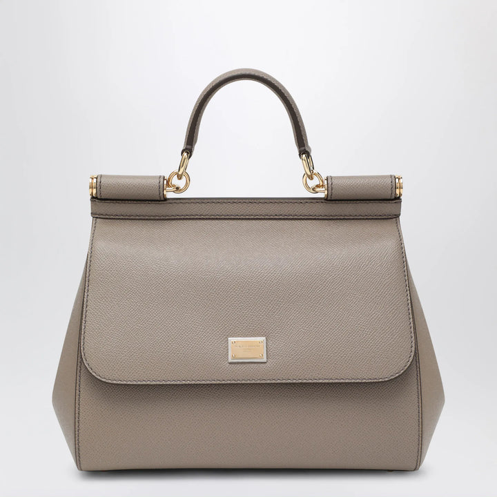 Dolce&amp;Gabbana - Large mud colour Sicily Hand Bag Brand Apparel &amp; Accessories U