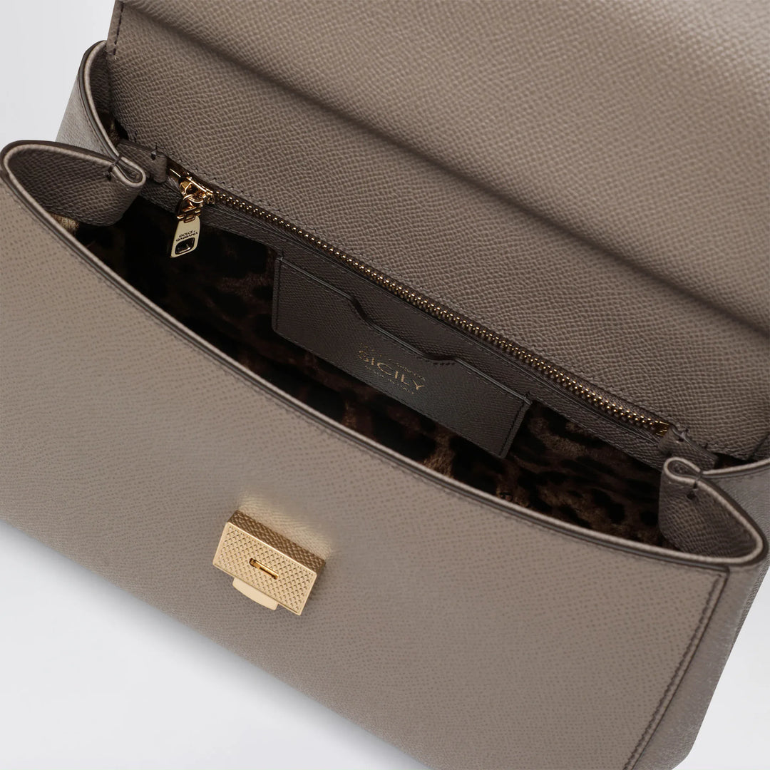 Dolce&amp;Gabbana - Large mud colour Sicily Hand Bag Brand Apparel &amp; Accessories U
