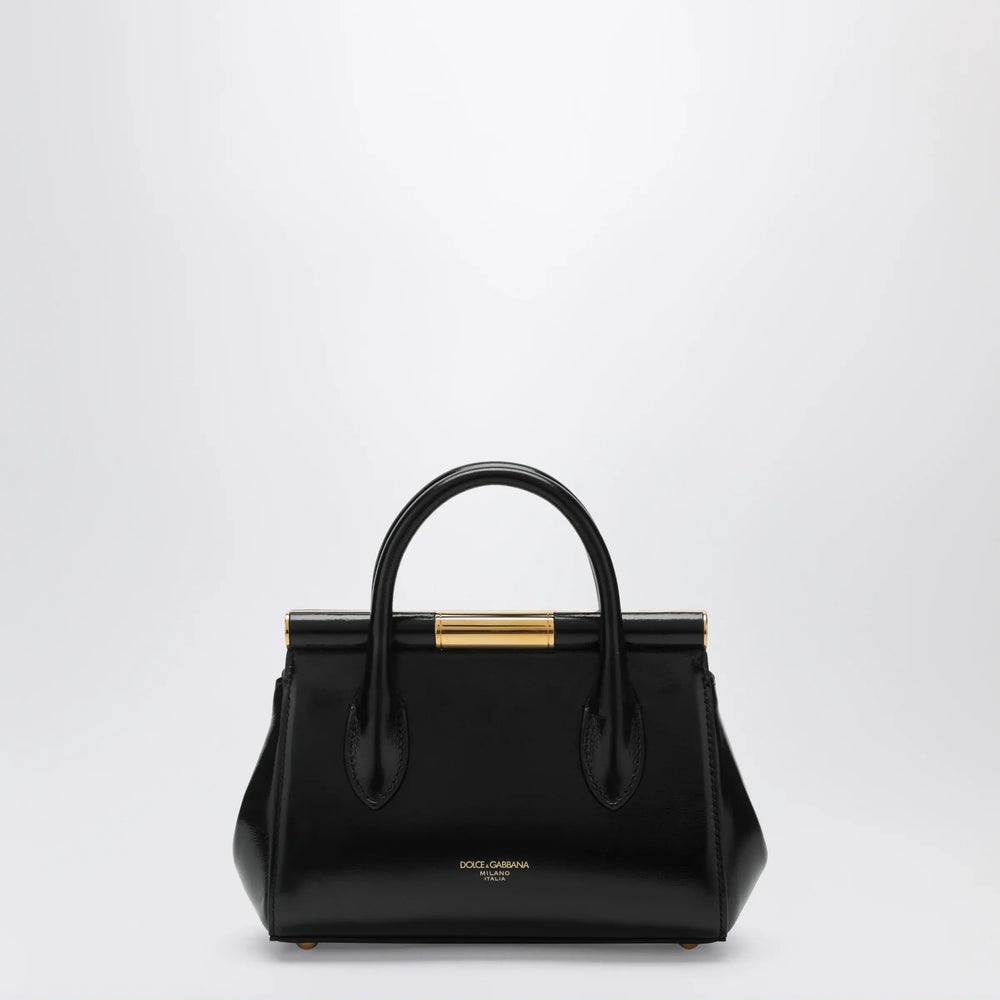 Dolce&Gabbana - Marlene mini day handbag with charms in black calfskin Brand Apparel & Accessories TU