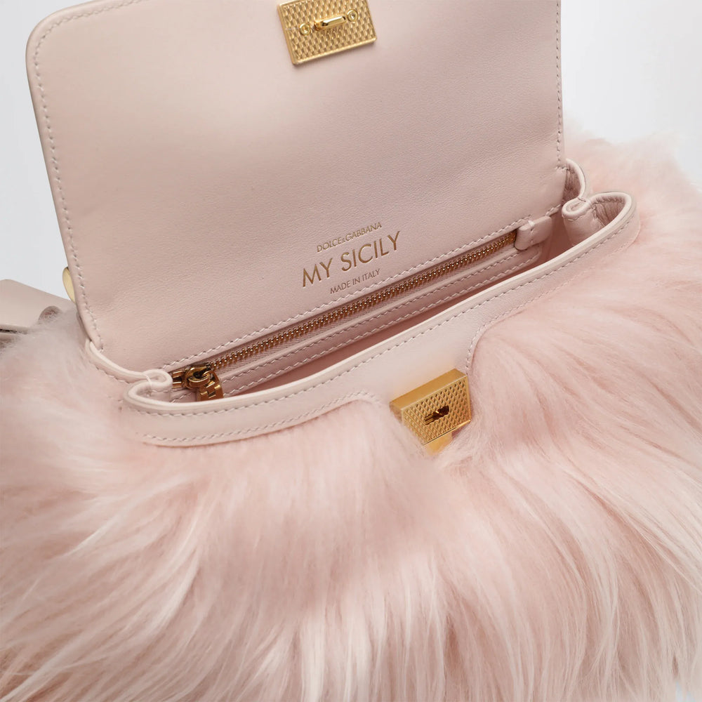Dolce&Gabbana - My Sicily mini handbag in kidassia and calfskin, powder Brand Apparel & Accessories TU