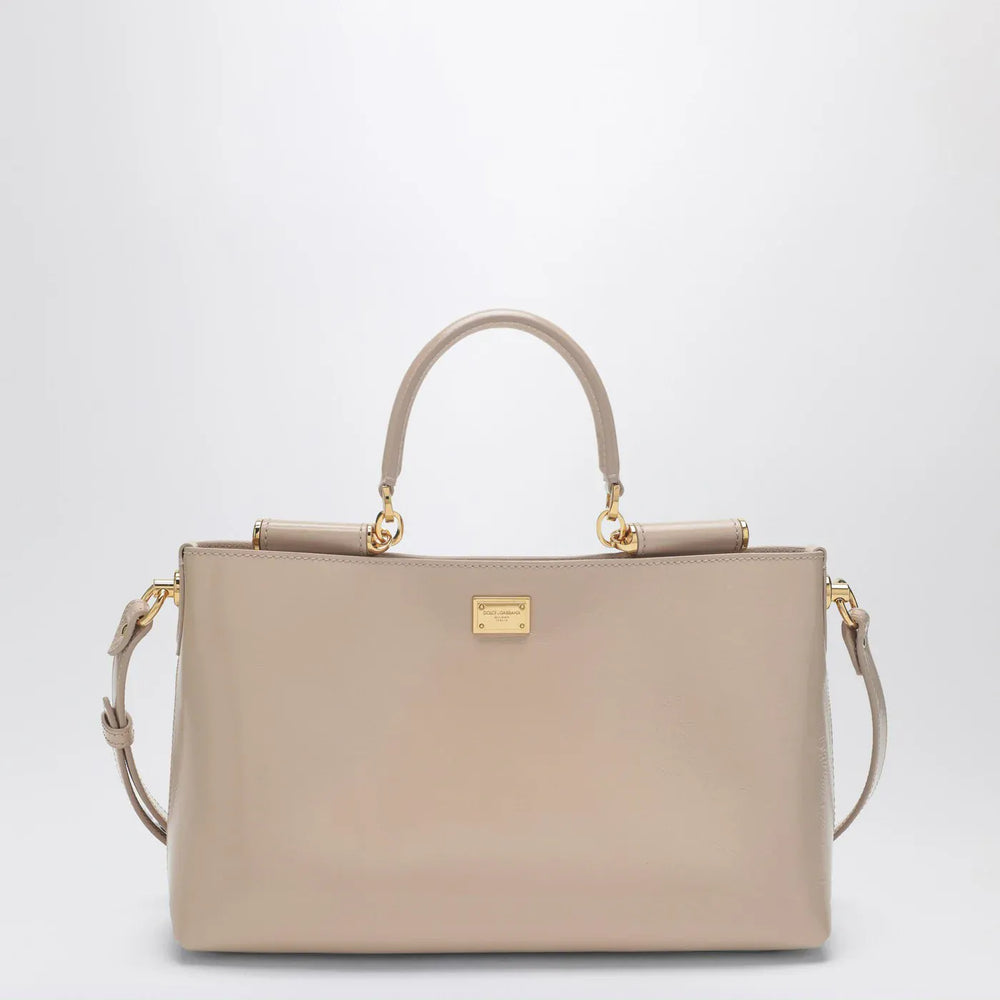 Dolce&Gabbana - Vittoria handbag in flesh-coloured leather Brand Apparel & Accessories TU