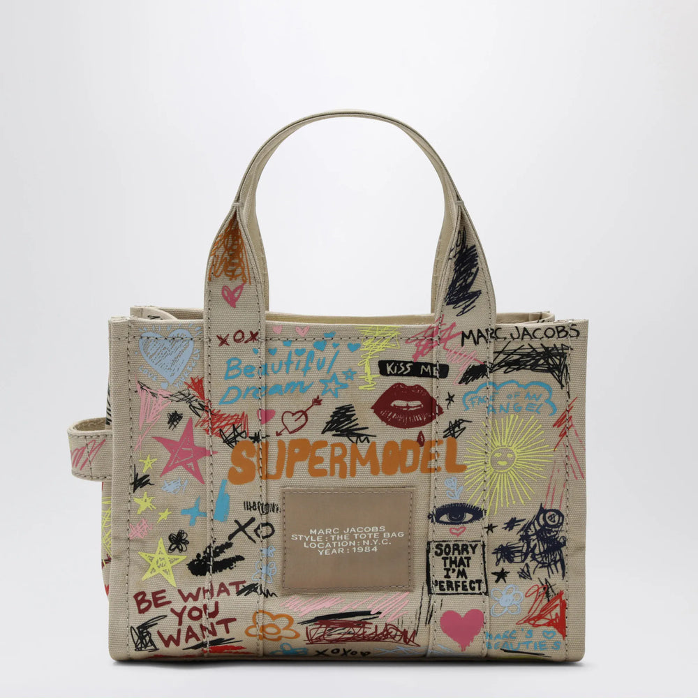 Marc Jacobs - The Tote Bag small beige with punk lettering Brand Apparel & Accessories > Jewelry TU