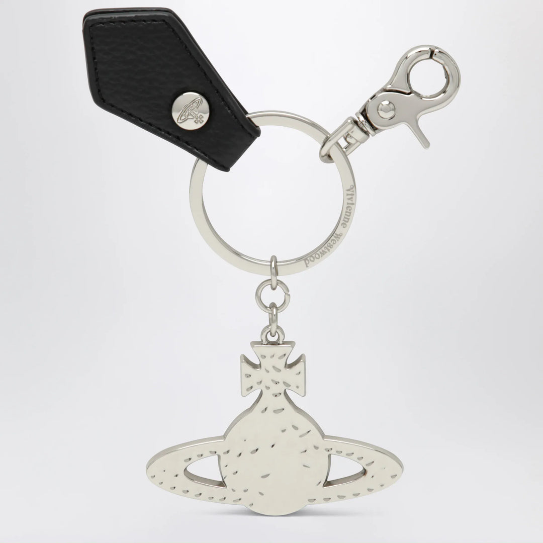 Vivienne Westwood - Hammered Orb keyring in hammered iron, silver Brand Apparel &amp; Accessories > Jewelry U