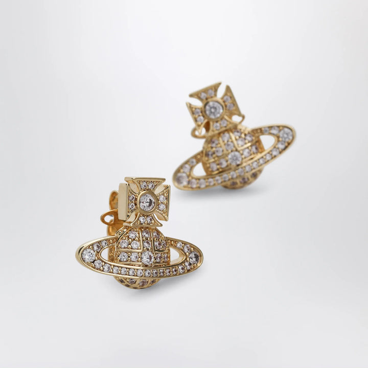 Vivienne Westwood - Orb earrings in gold-tone metal with crystals Brand Apparel &amp; Accessories > Jewelry U