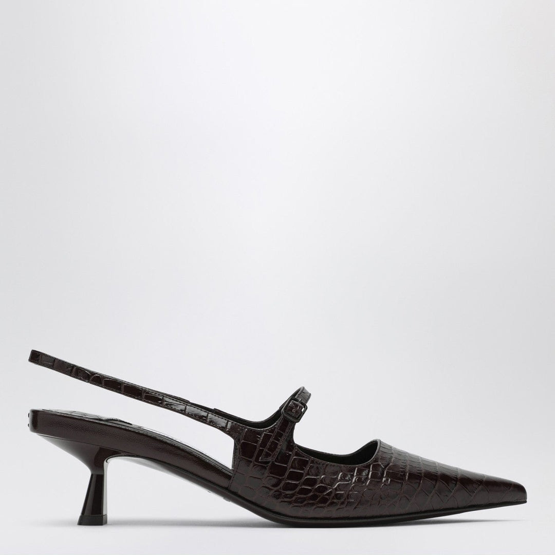 Apparel &amp; Accessories Jimmy Choo - Didi 45 brown crocodile effect neckline Brand