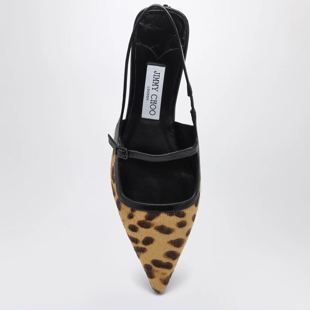Jimmy Choo - Didi 45 slingback in leopard print pony skin Brand Apparel &amp; Accessories