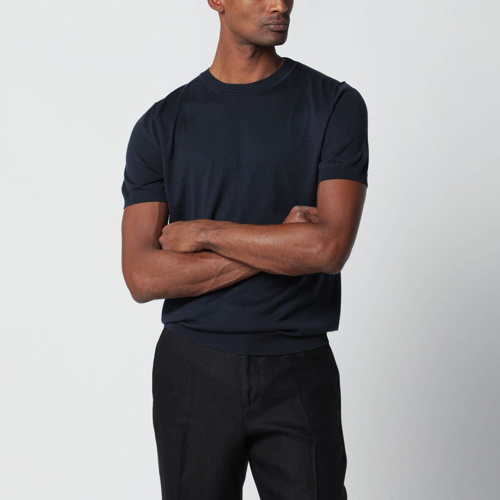 Apparel &amp; Accessories Lardini - Blue wool-blend knit Brand