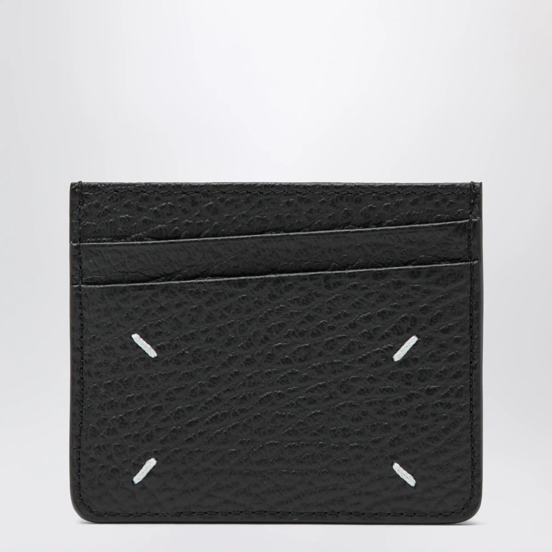 Maison Margiela - Black Four Stitches calfskin card holder Brand Apparel &amp; Accessories TU
