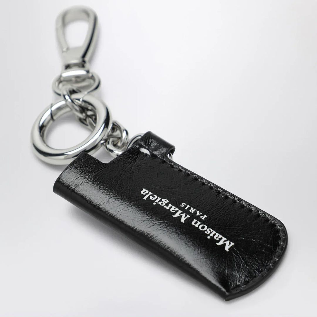 Maison Margiela - Black leather key holder with logo Brand Apparel &amp; Accessories TU