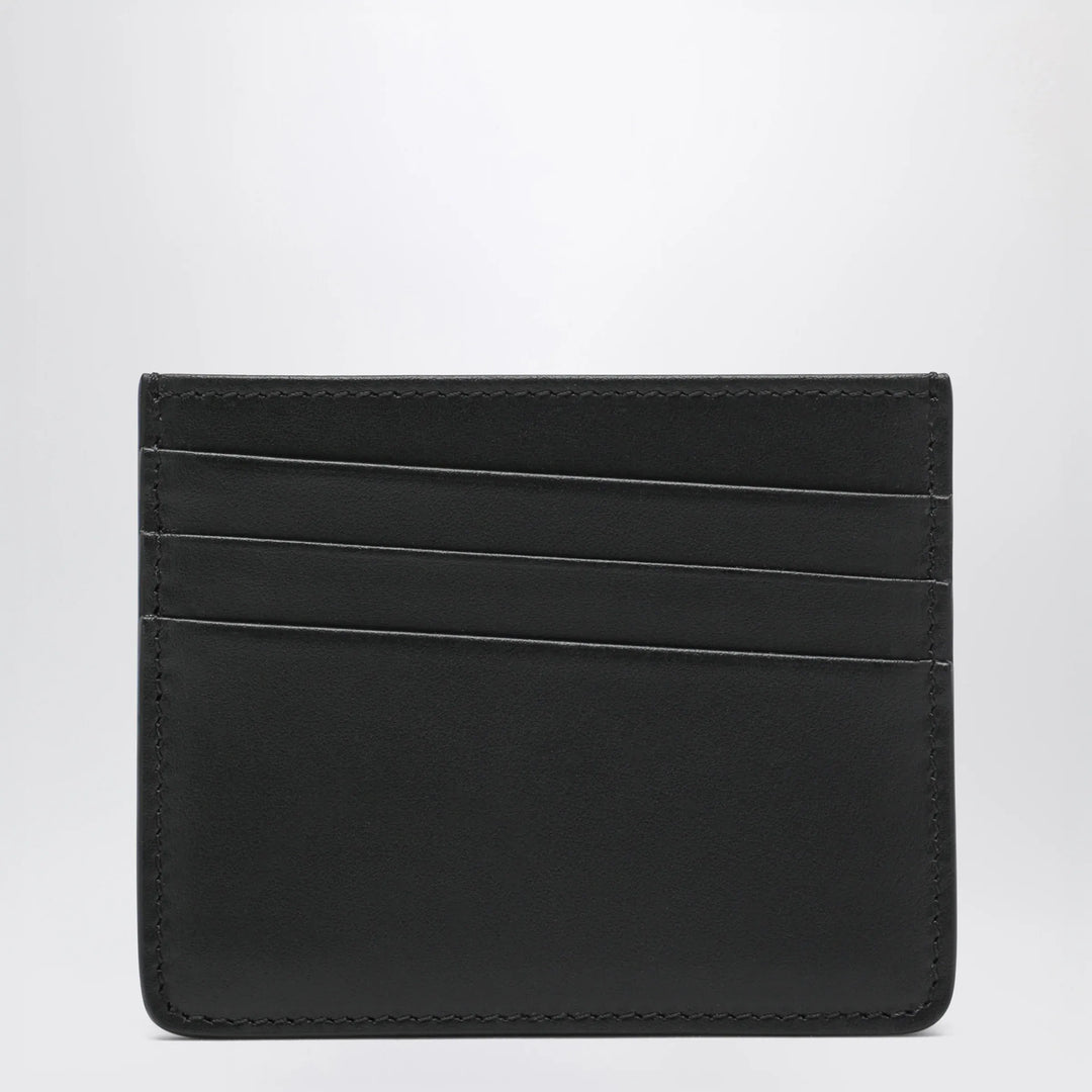 Maison Margiela - Four Stitches Card Holder in Black Calf Leather Brand Apparel &amp; Accessories U