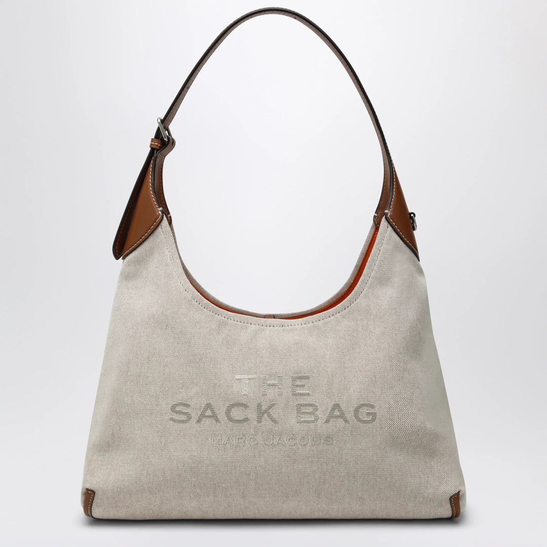 Marc Jacobs - Sack Bag bucket bag in canvas and leather beige/argan Brand Apparel &amp; Accessories TU
