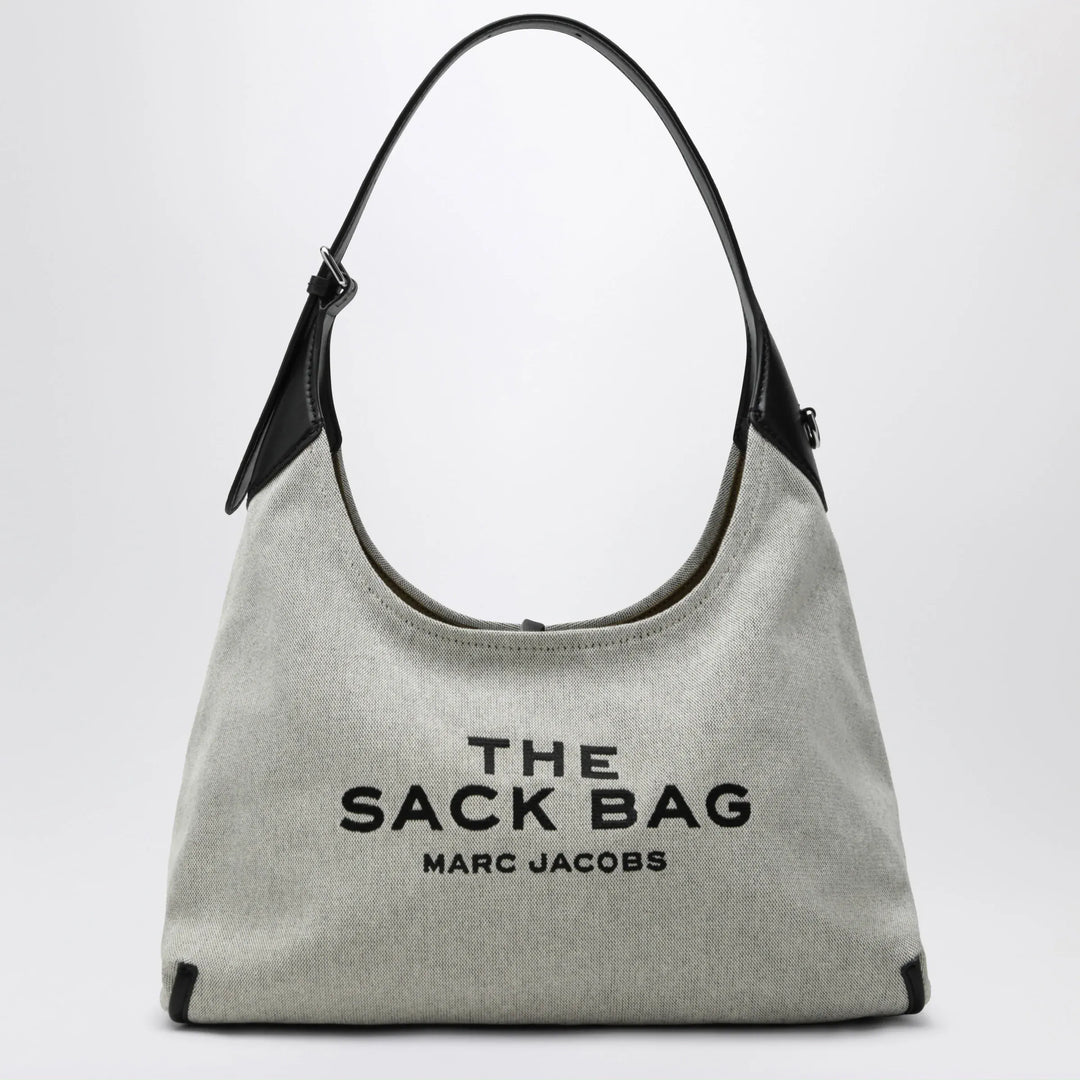Marc Jacobs - Sack Bag bucket bag in canvas and leather ivory/black Brand Apparel &amp; Accessories TU