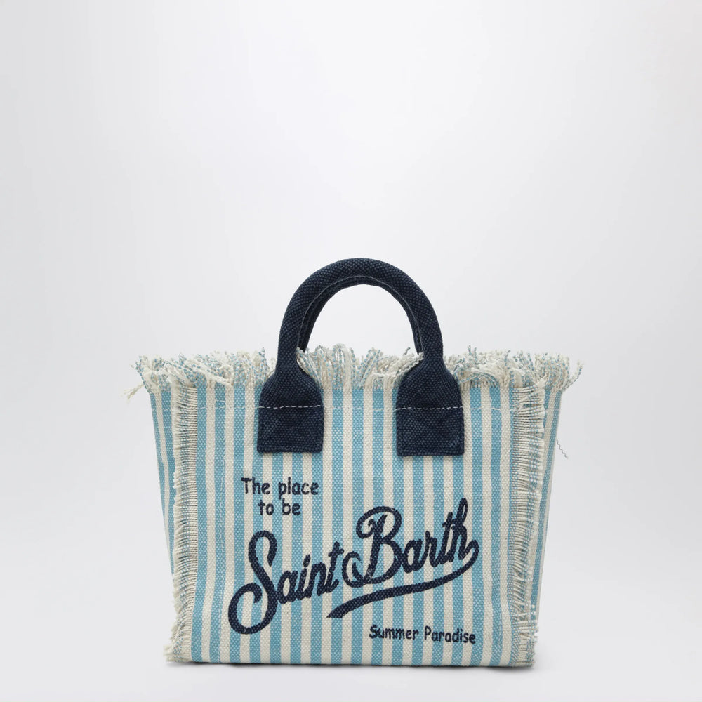MC2 Saint Barth - Colette striped white/light blue bag Brand Apparel & Accessories TU