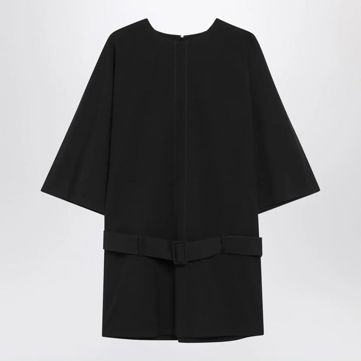 MM6 Maison Margiela - Black wool-blend mini dress Brand Apparel &amp; Accessories 42  IT