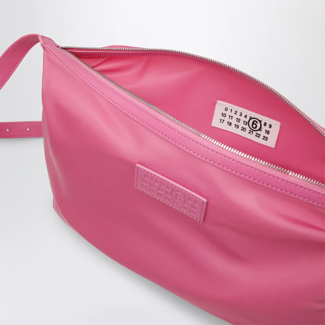 MM6 Maison Margiela - Numeric crossbody bag in nylon, carmine rose Brand Apparel &amp; Accessories TU