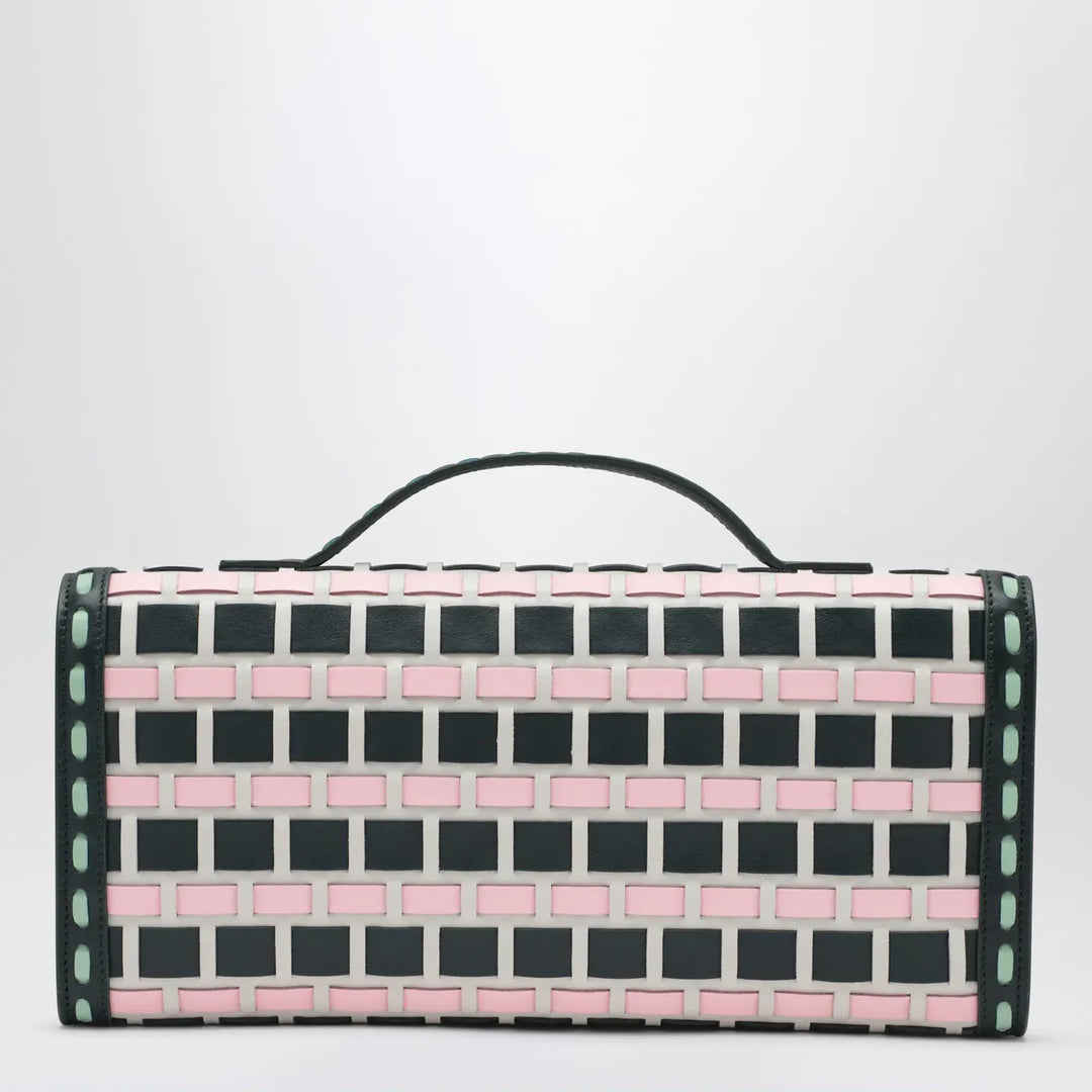 ROGER VIVIER - Belle Vivier ice/pink/navy blue clutch bag Brand Apparel &amp; Accessories TU