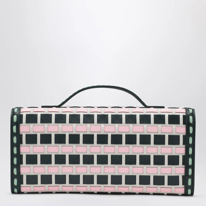ROGER VIVIER - Belle Vivier ice/pink/navy blue clutch bag Brand Apparel &amp; Accessories TU