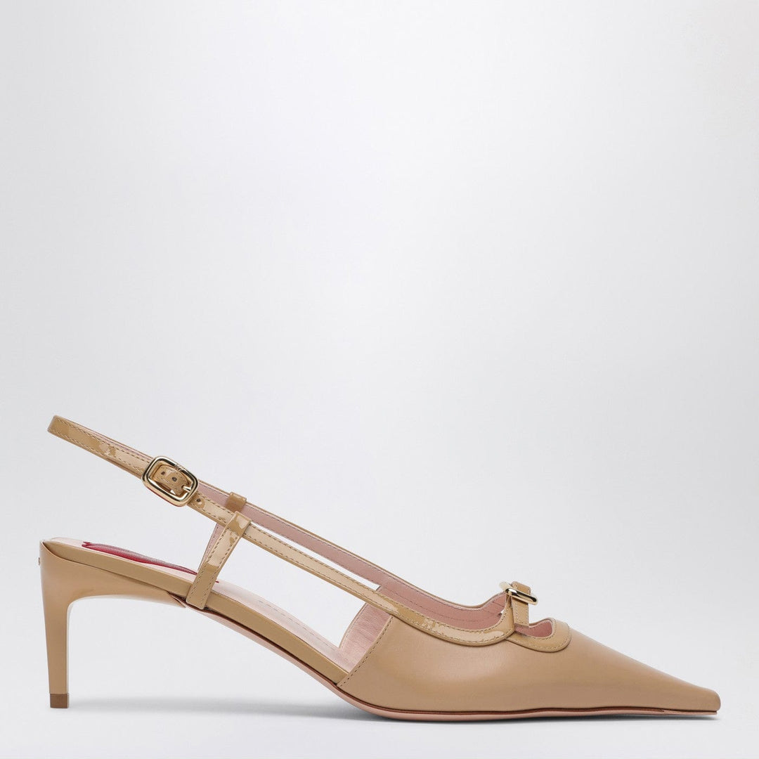 Apparel & Accessories ROGER VIVIER - Desert leather décolletés Slingback Viv' Canard Brand