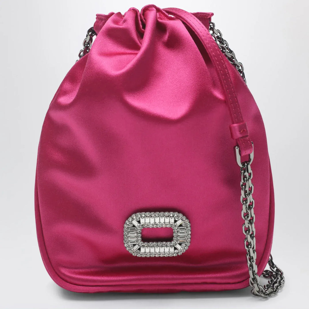 ROGER VIVIER - Nano Pilgrim bag in fuchsia satin Brand Apparel &amp; Accessories TU