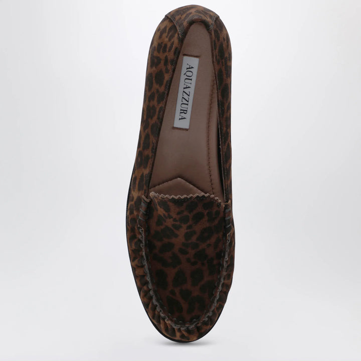 Aquazzura - Leopard-print suede loafers Brand Apparel &amp; Accessories > Shoes