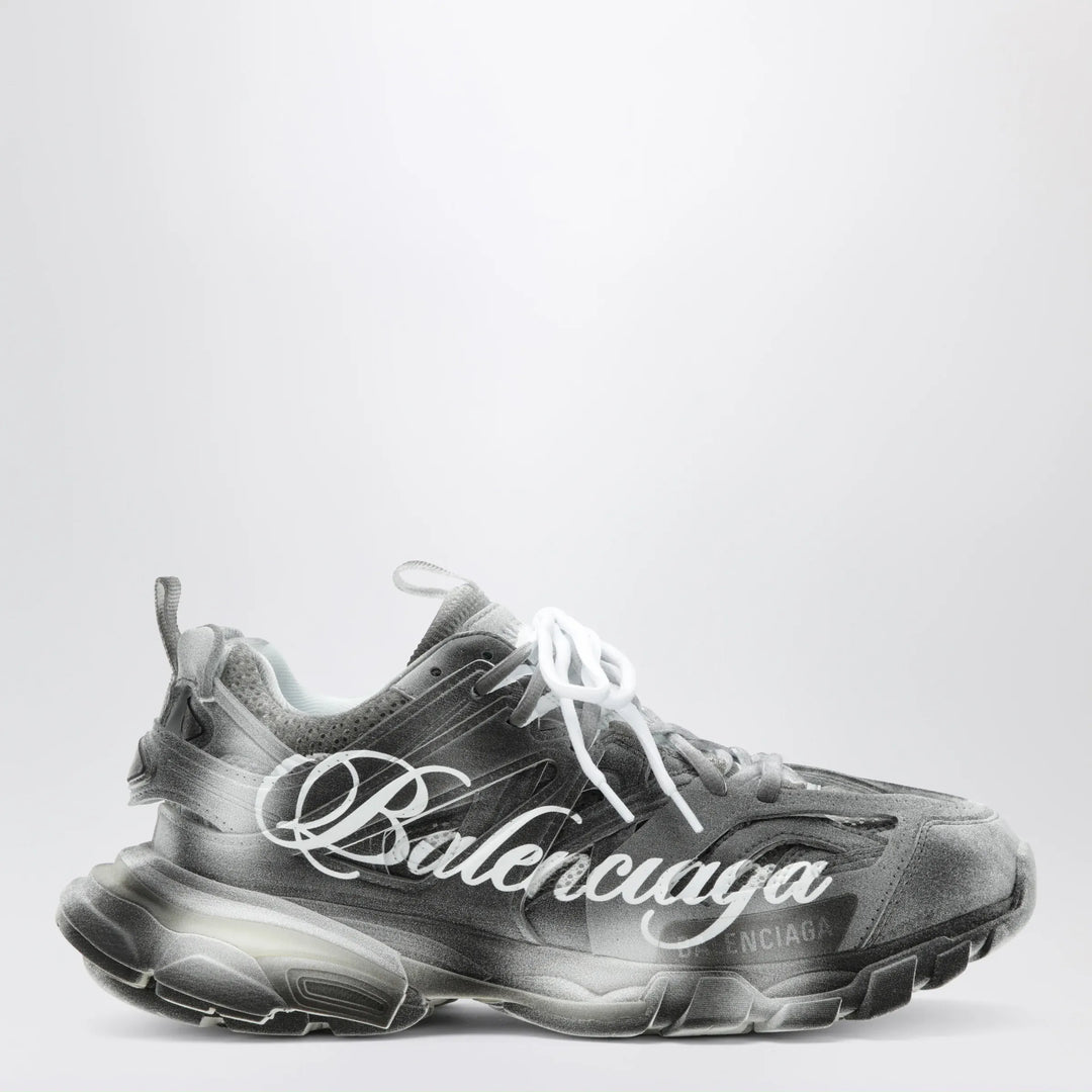 Balenciaga - Track Stencil Logo sneakers in black/white Brand Apparel &amp; Accessories > Shoes